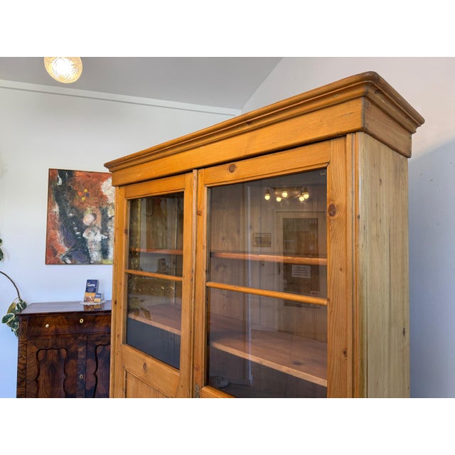 Antique Farmhouse Display Cabinet For Sale - Image 8 of 16