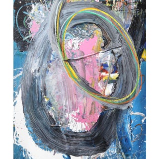 "Untitled Pink" Original Artwork by Olympio For Sale