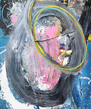 "Untitled Pink" Original Artwork by Olympio