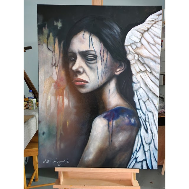 “Modern Art” is an original symbolic figurative oil painting by contemporary artist Loki Vanguard. The work personifies...
