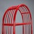 Vintage Bookcase in Red Bamboo and Glass, 1980s For Sale - Image 3 of 10