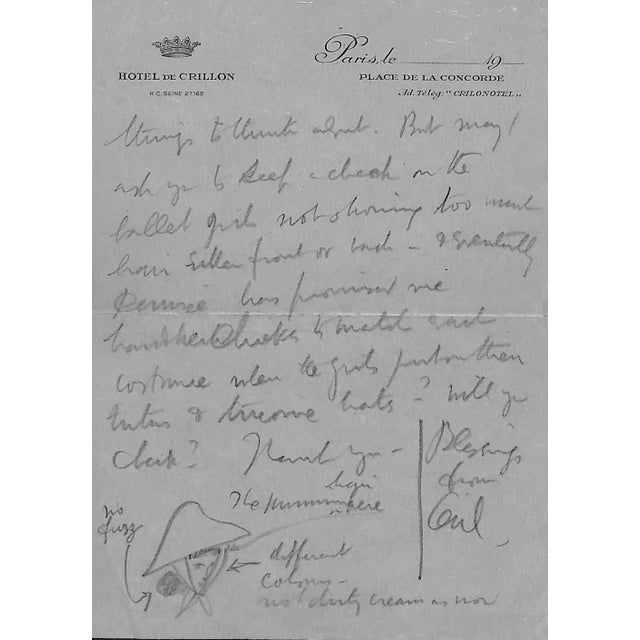 Paper "Cecil Beaton: A Biography" 1985 Vickers, Hugo With Hand-Written Letter by Cb For Sale - Image 7 of 8