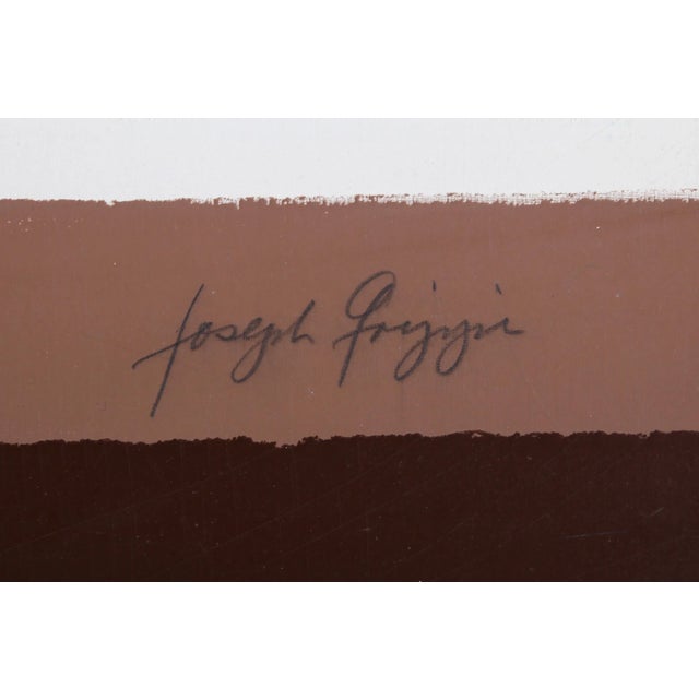 Artist: Joseph Grippi, American (1924 - 2001) Title: Browns Year: circa 1975 Medium: Silkscreen Monoprint, signed in...