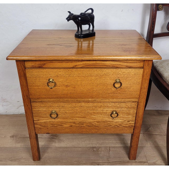 Vintage Chest of Drawers with Oak Country Ring Handles, 1980 For Sale - Image 14 of 14