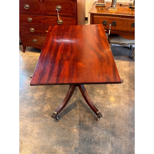 19th Century Mahogany Triple Pedestal Dining Table For Sale - Image 16 of 18