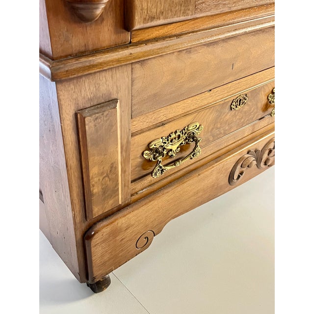 Grand 19th Century "Knock-Down" Burl Walnut Armoire For Sale - Image 13 of 13