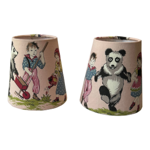 Vintage Children’s Fabric Lampshades - a Pair