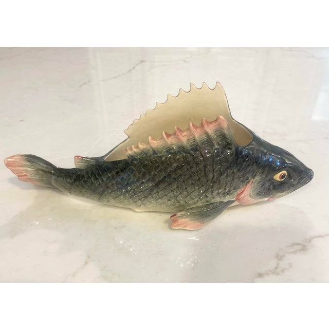 French French Majolica Fish Jardiniere Fives Lille For Sale - Image 3 of 9
