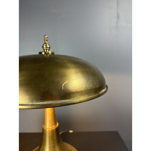 Mid-Century Modern Italian Brass Dome Mushroom Table Lamp, 1960s For Sale - Image 12 of 18