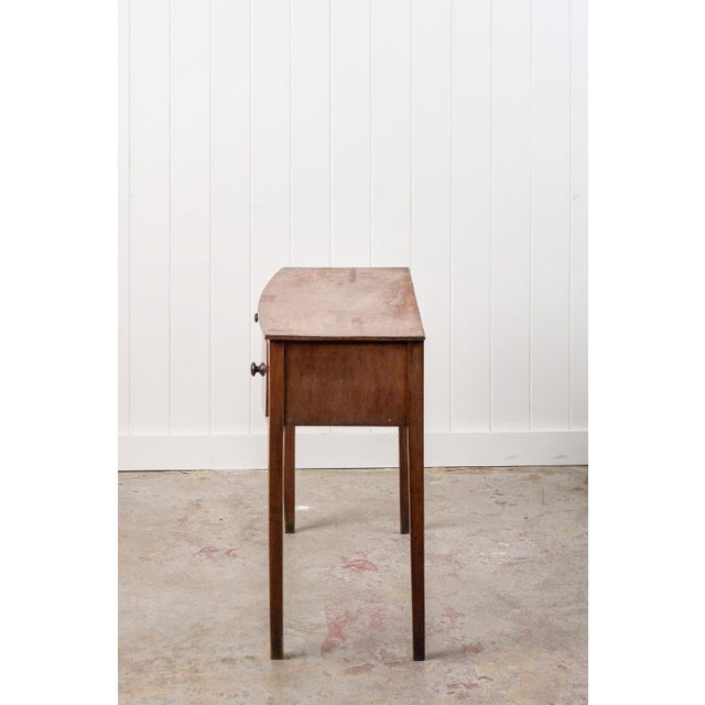19th Century 19th Century Three Drawer Mahogany Bowfront Dressing Table For Sale - Image 5 of 13