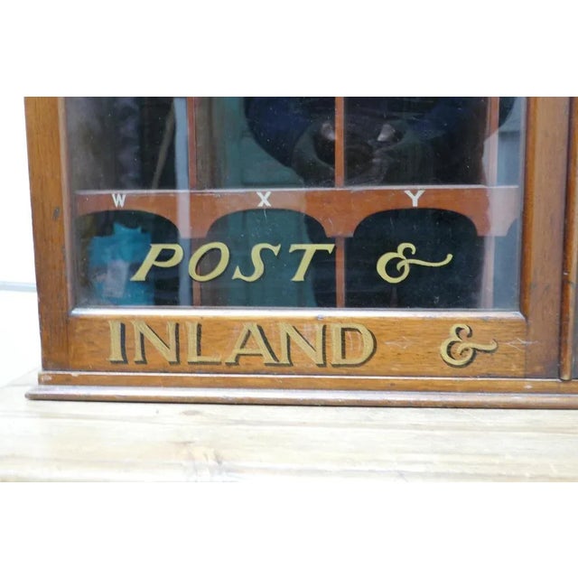 19th Century Mahogany Estate Office Mail Cabinet, 1880s For Sale - Image 6 of 11