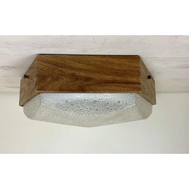 Mid-Century Hexogonal Flush Mount with Anthroposophical Accents For Sale - Image 6 of 18