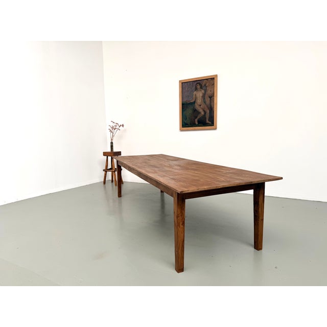Large Farmhouse Table in Oak, 1950s For Sale - Image 10 of 18