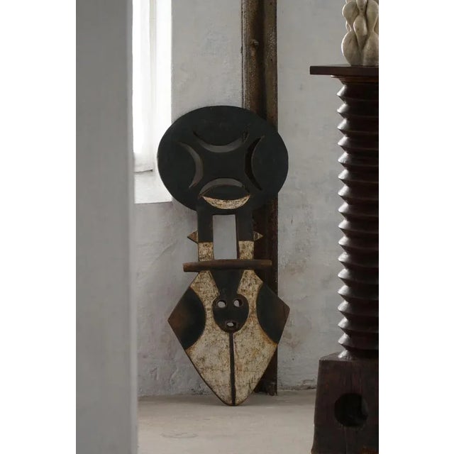 Carved Wood Nafana Bedu Plank Mask, 1950s For Sale - Image 4 of 13