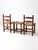 Brown Antique Rush Seat Chairs and Stool Set For Sale - Image 8 of 12