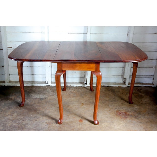 19th Century Early American Walnut Drop-Leaf Dining Table For Sale - Image 12 of 13