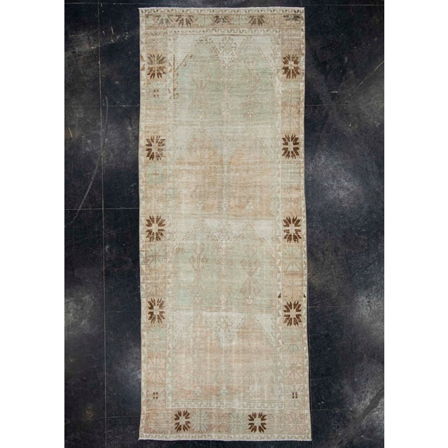 Brown Turkish Vintage Rug 5' x 12'7" #21406 For Sale - Image 8 of 8