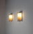 Functionalist Sconce with Glass Rods, 1930s, Set of 2, in Good conditions. Designed 1920 to 1949 Up to 250V (Europe/UK...