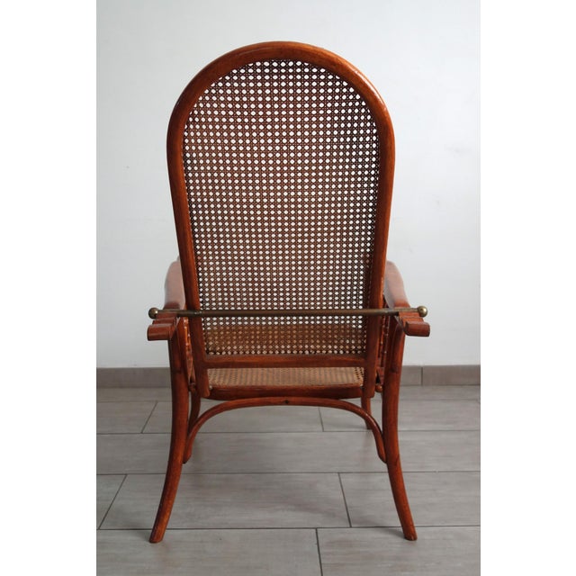 Armchair with Ratchet Mechanism from Fischel, 1900s For Sale - Image 4 of 18