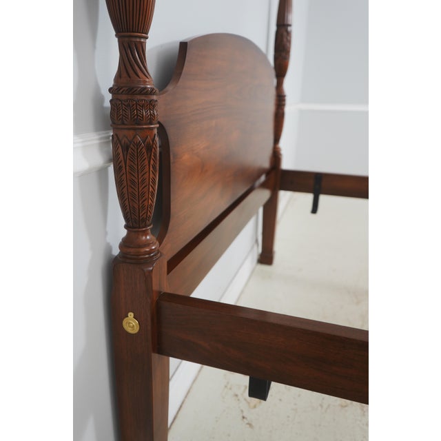 Traditional Henkel Harris Walnut Queen Size Poster Bed For Sale - Image 3 of 16