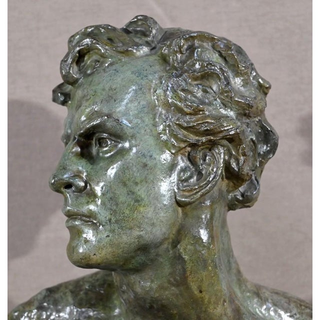 1930s A.Ouline, Jean Mermoz, Early 20th Century, Bronze For Sale - Image 5 of 18