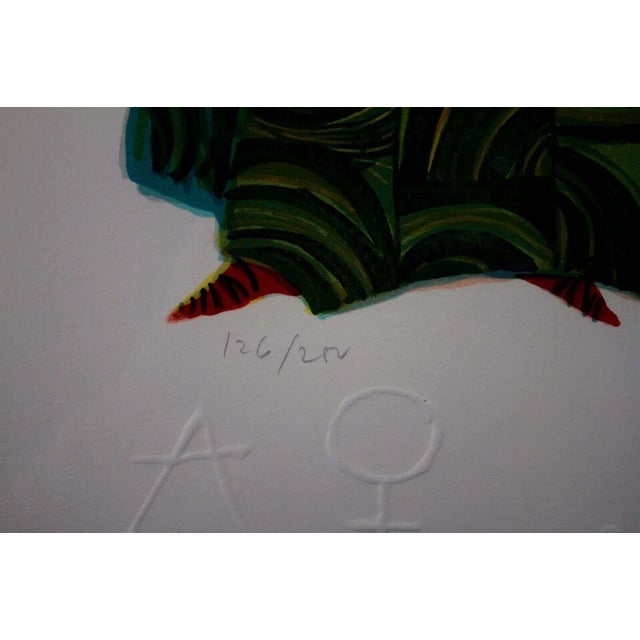 Judith Bledsoe Libra Hand Signed Contemporary Lithograph 126/250 Framed For Sale - Image 9 of 11