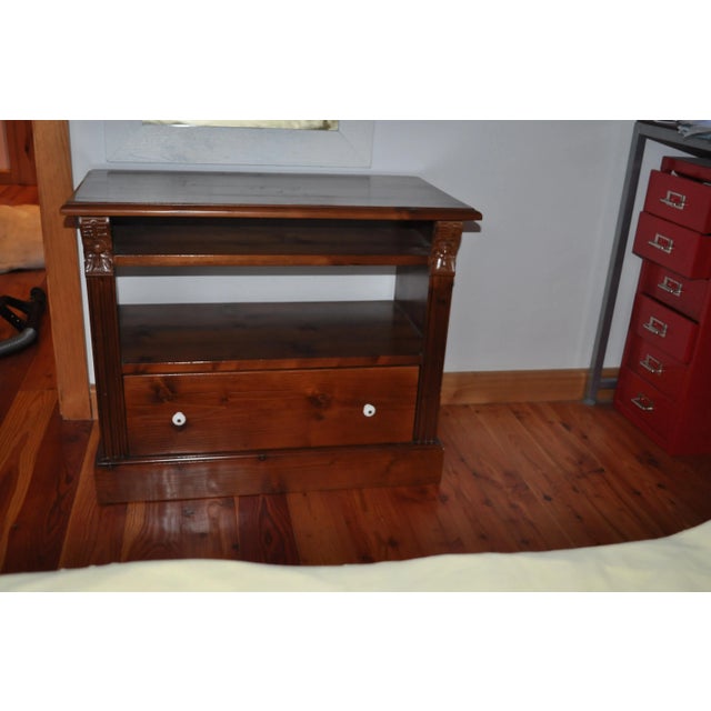 Antique Pine TV Stand For Sale - Image 9 of 9