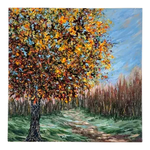 "Autumn Leaves" Contemporary Original Impressionist Style Landscape Painting by Deb Bossert