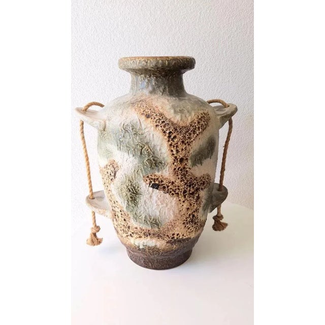 Ceramic Vintage Fat Lava Ceramic Floor Vase from Dumler & Breiden, 1970s For Sale - Image 7 of 8