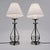 Metal 1920`s English Arts & Crafts Antique Wrought Iron Candlestick Table Lamps in the Style of Townshends of Birmingham - A Pair, Rewired For Sale - Image 7 of 12