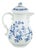 Blue Onion Pattern Coffee Pot with Lid in White Porcelain from Meissen For Sale