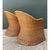Vintage Rattan Scoop Chairs - A Pair For Sale - Image 10 of 14