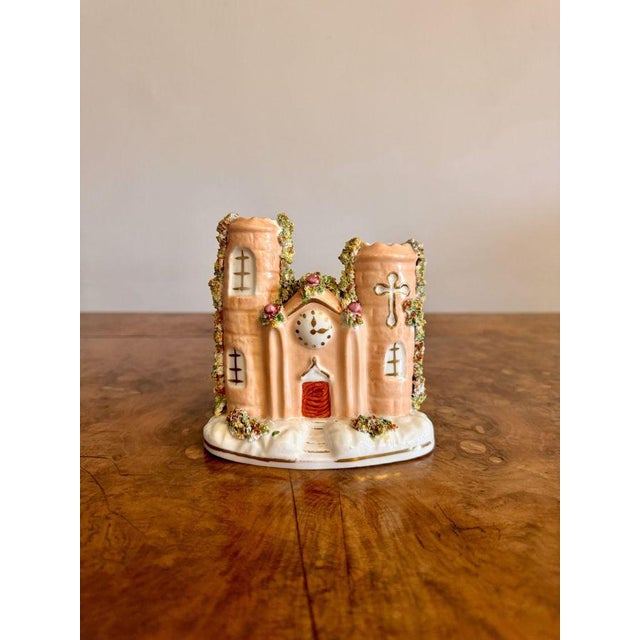Antique Staffordshire Flat Back Castle, 1890 For Sale - Image 6 of 6