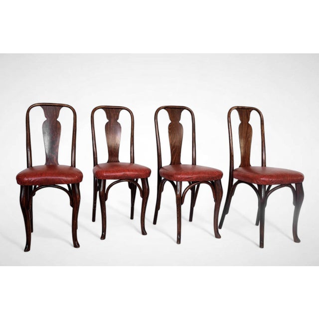 Wood Glaris Chairs from Horgen Glarus, Switzerland, 1915, Set of 4 For Sale - Image 7 of 7
