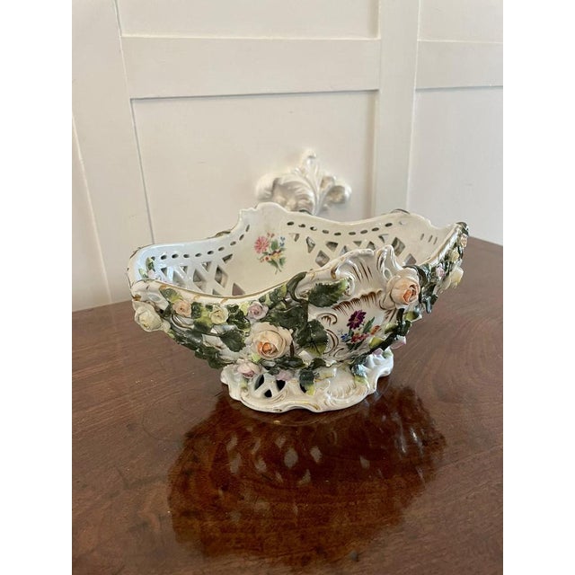 Antique 19th Century Meissen Work Basket Dish, 1880s For Sale - Image 12 of 18
