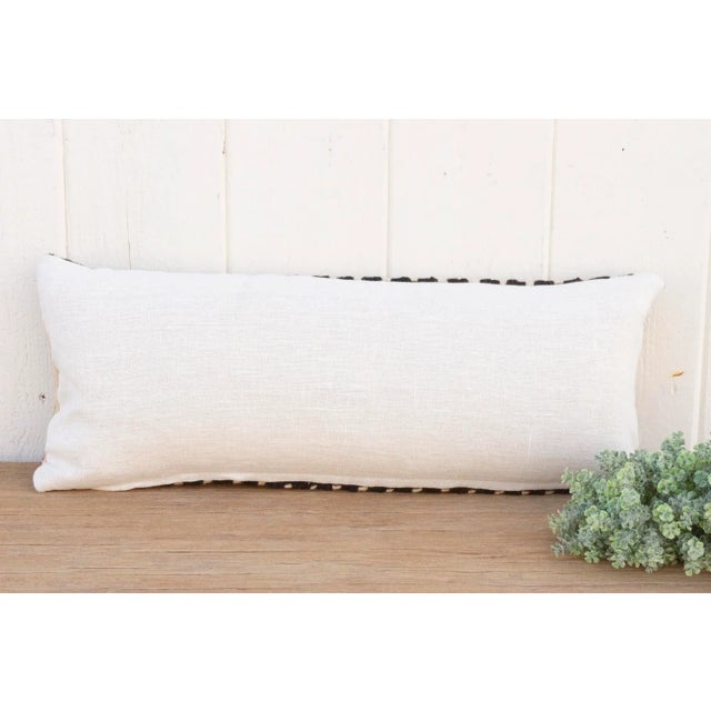 Textile Pisco Old Peruvian Frazada Pillow For Sale - Image 7 of 8