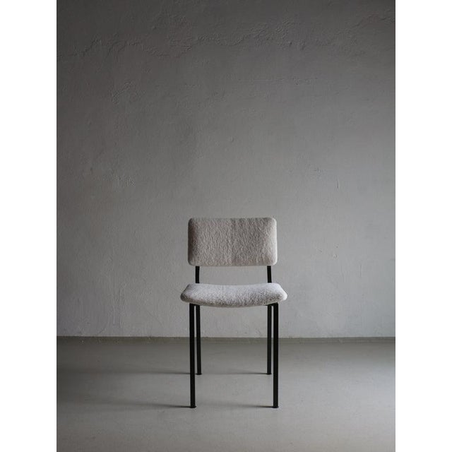 Kembo Black Metal Boucle Chair from Kembo, Netherlands, 1960s For Sale - Image 4 of 8