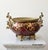A spectacular late 19th century French majolica jardinière, cachepot, or centerpiece planter with dramatic bronze dragon-...