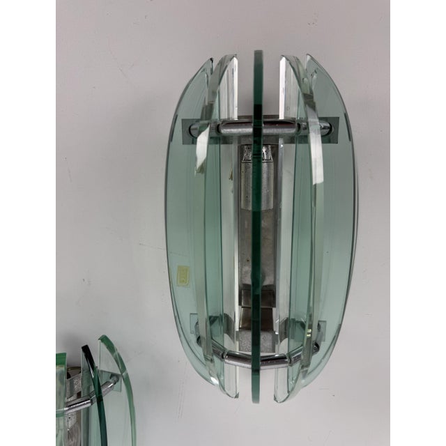 Wall Lamps in Murano Glass from Veca, Italy, 1970s, Set of 2 For Sale - Image 6 of 18