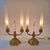 Good overall condition. One candle is less than 1 cm shorter than the other three. The central right-hand glass diamond...