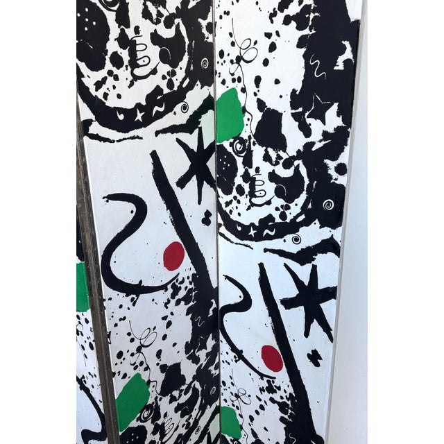 Textile Alexander Calder “Splotchy” 3-Panel Linen-Mounted Screen Laverne International For Sale - Image 7 of 12