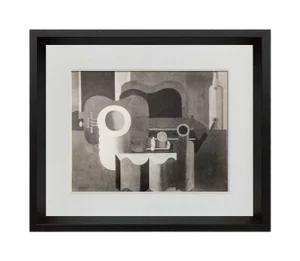 1970s Modern Le Corbusier Lithograph Signed "Still Life With Guitar"