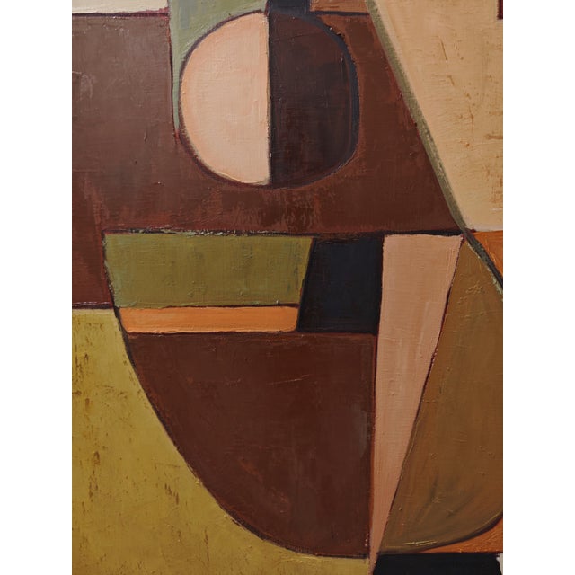 Axe Interieur, Abstract Contemporary Geometric Painting, Framed by Sophie Dumont For Sale - Image 4 of 9