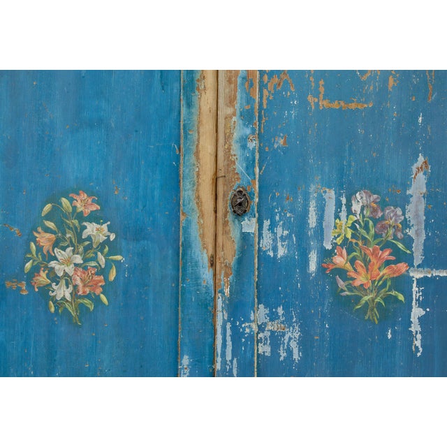 Antique Scandinavian Rustic Painted Cabinet, 1860 For Sale - Image 4 of 12