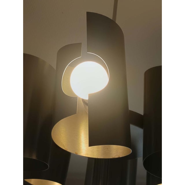 Vintage Space Age Hanging Light in Aluminium by Polam Bielsko, 1970 For Sale - Image 14 of 15