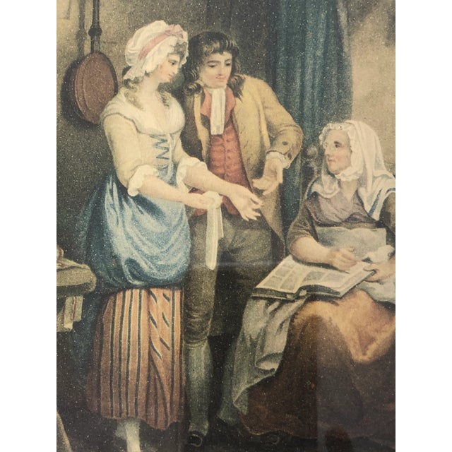 English Early 20th Century The Fairings Lithograph by Je Eginton Publish London For Sale - Image 3 of 8