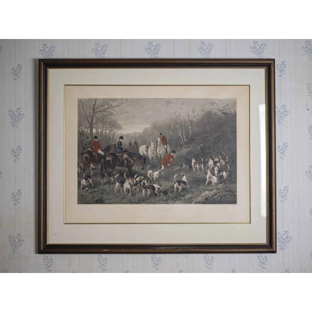 Copperplate Engraving with a Hunting Motif Heywood Hardy Reservé For Sale - Image 10 of 10
