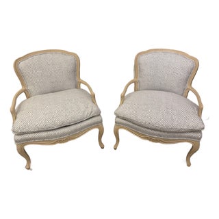 1980s Pair of Vintage French Country Arm Chairs For Sale