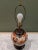 Asian 1980s Frederick Cooper Famille Orange Lamp W/Asian Floral Motif For Sale - Image 3 of 12