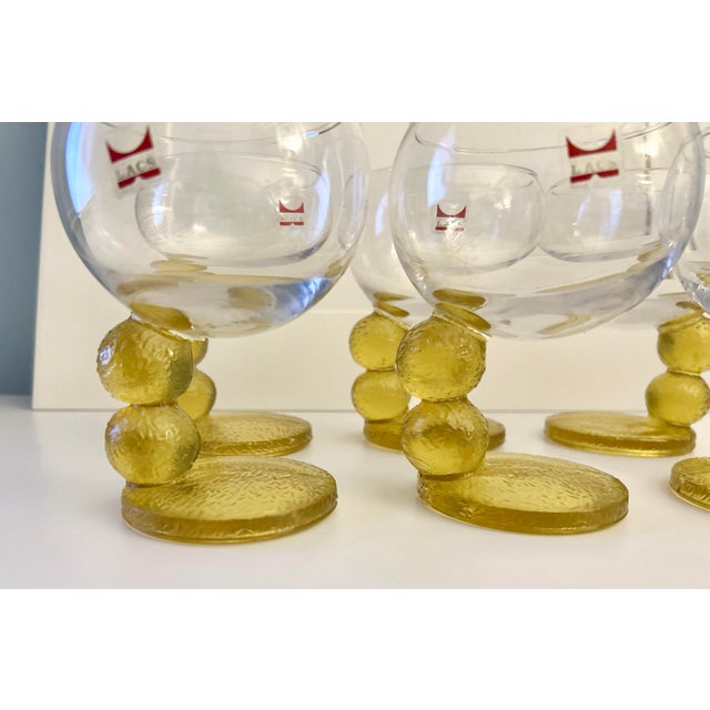 1960s Vintage Lacs Italian Glasses, Joe Colombo Style For Sale - Image 5 of 15